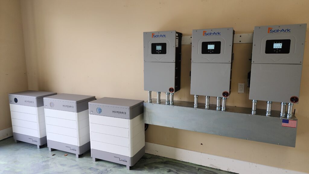 Homegrid battery and Sol-ark installation Homegrid battery and Sol-ark installation